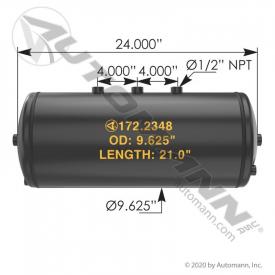 9.5(in) Diameter Air Tank - New | Length: 21(in) | P/N 1722348
