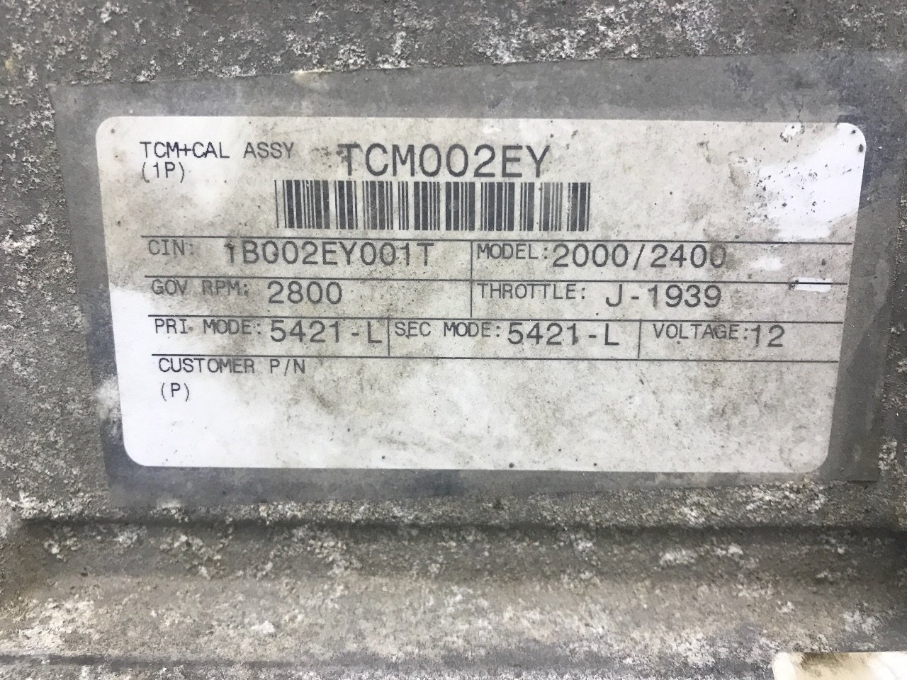 Allison 2000 Control Module (TCM) - TCM002EY