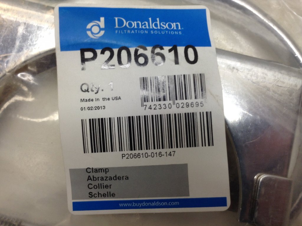 Donaldson P206610 Exhaust Clamp - FB4C
