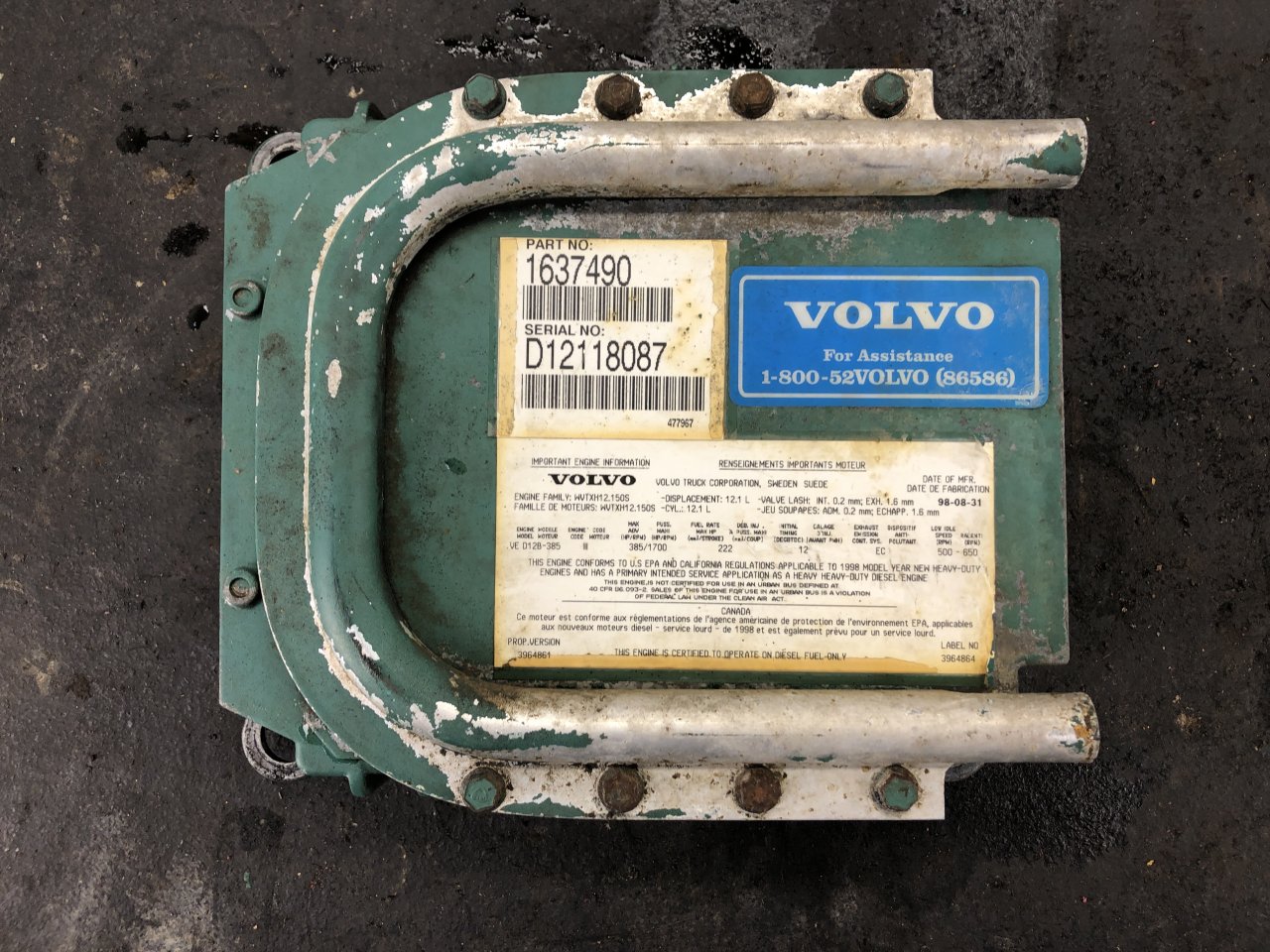 Volvo VED12 Control Module (ECM) - 1637490