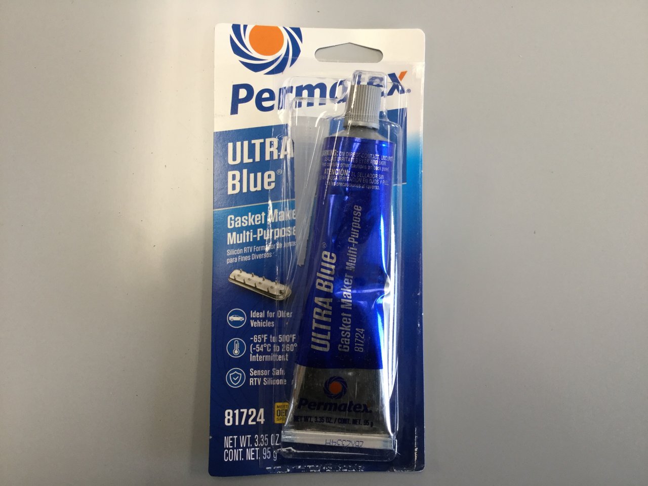 Permatex 81724 Ultra Blue RTV Silicone Gasket Maker, 3.35 oz