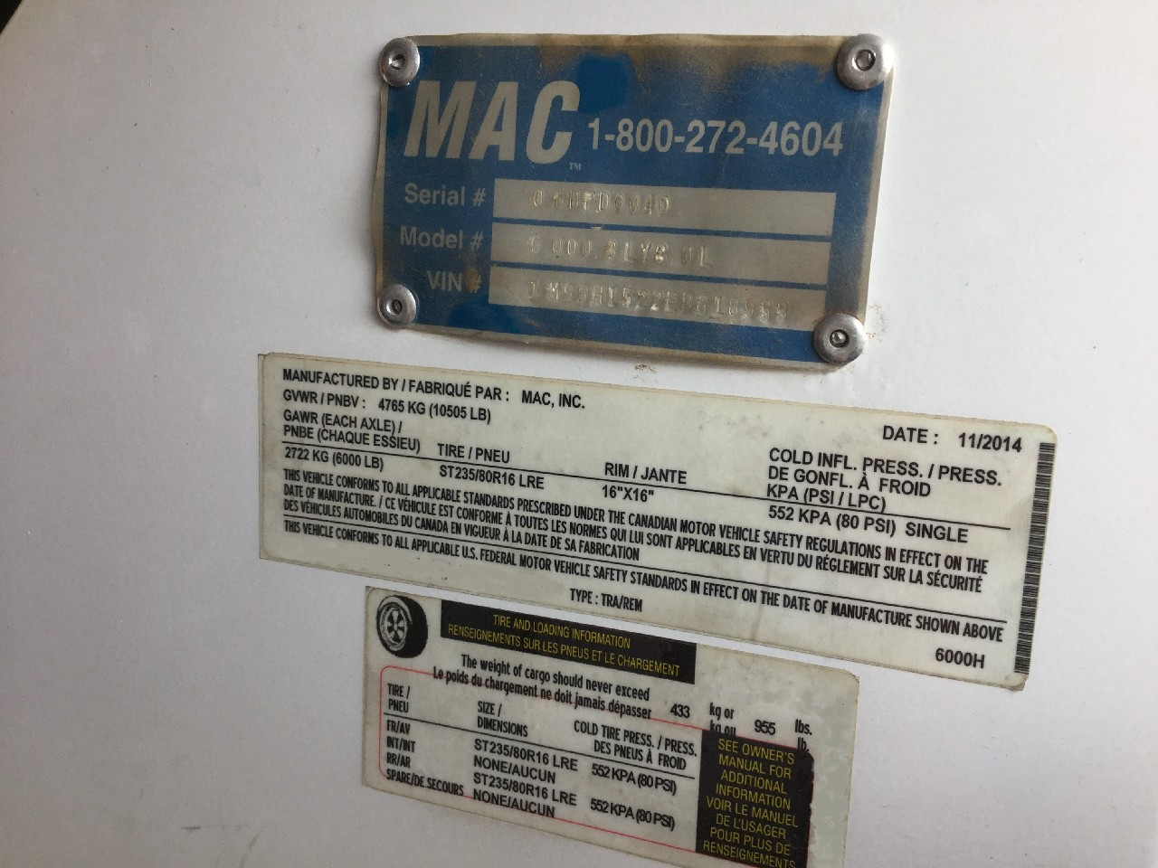 2014 Generac MAC 6000 