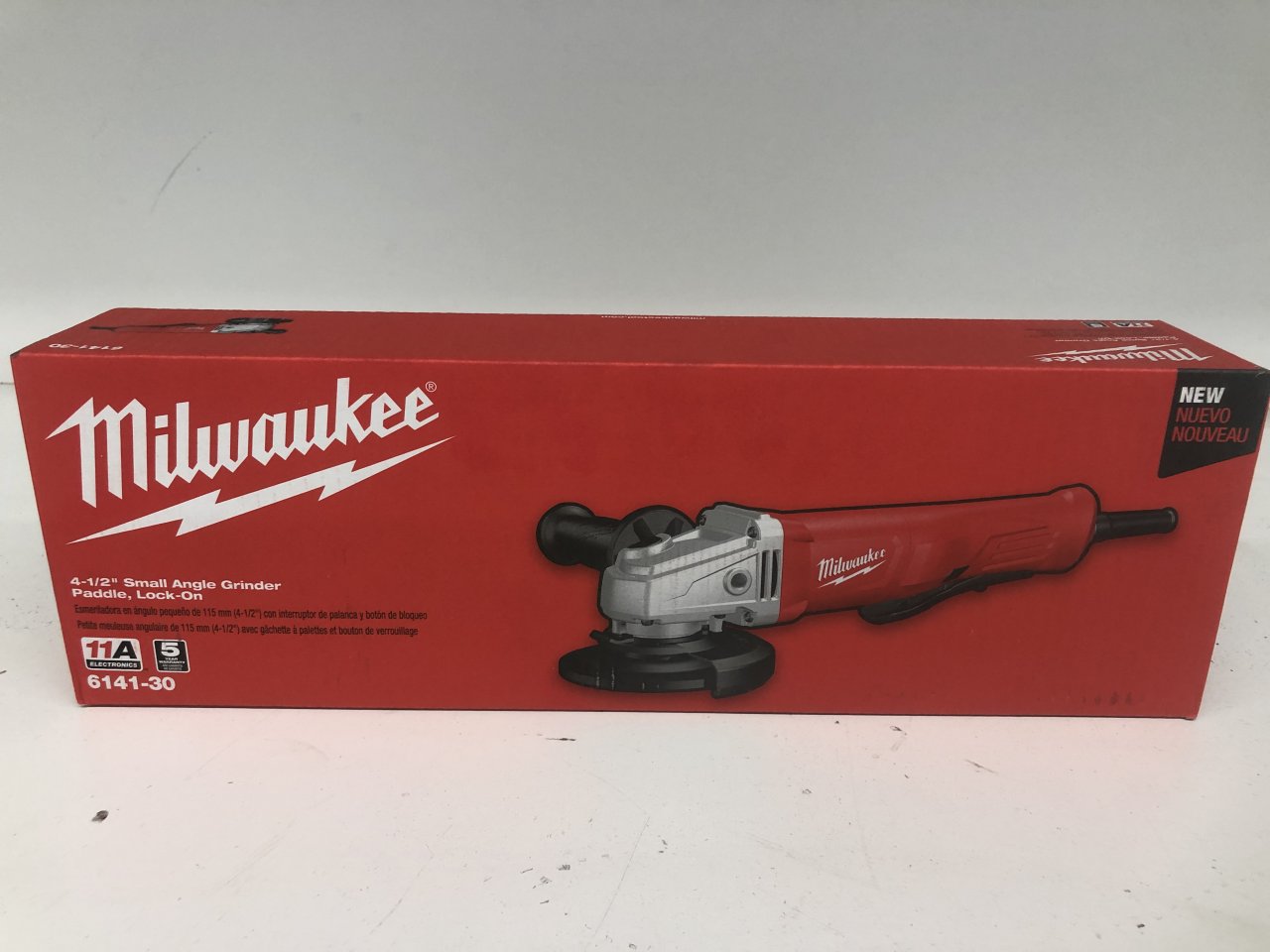 Milwaukee 11 Amp Corded 4-1/2 in. Small Angle Grinder with Lock-On