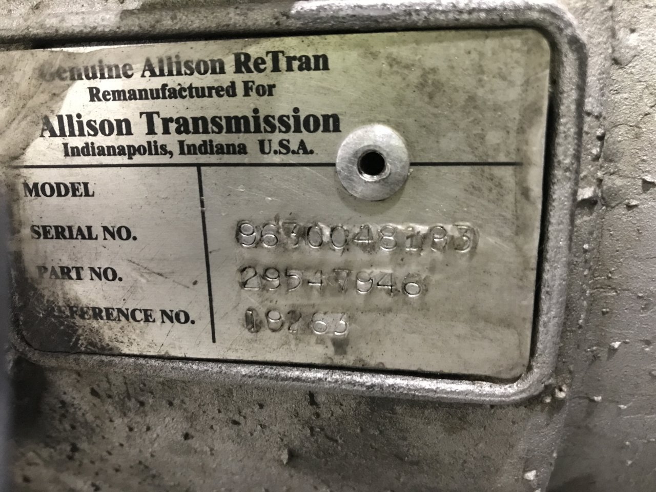Allison 1000 Series Transmission