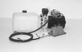 Buyers PU642 Hydraulic Pump 4-Way Dc Power Unit-Electric Controls Horizontal 0.75 Gallon Poly Reservoir - New