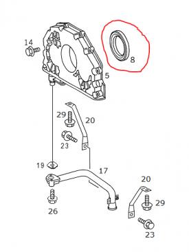 Mercedes MBE906 Engine Main Seal - New | P/N A0229977647