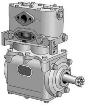 Ford 391 Engine Air Compressor - Rebuilt | P/N 228366