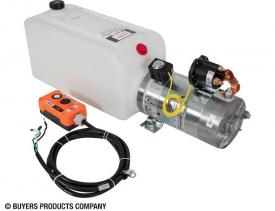 Buyers PU319LR Hydraulic Pump 3-Way Dc Power Unit-Electric Controls Horizontal 1.5 Gallon Poly Reservoir - New