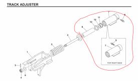 Gehl CTL60 Left/Driver Track Adjuster - Used | P/N 188174