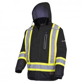American Forge & Foundry V1210170-L Safety/Warning: Black Heated Insulated Safety Jacket - Large - New