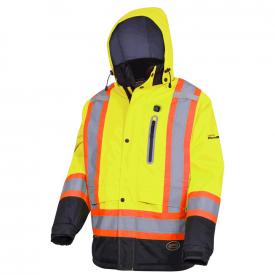 American Forge & Foundry V1210160-XL Safety/Warning: HI-VIZ Yellow Heated Insulated Safety Jacket - Xl - New