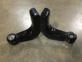 Peterbilt 389 Brackets, Misc Non Oem Blem, 1 Pair Of '' L '' Shaped Black Powder Coated Headlight Brackets With Handling Scratches And A Small Chip | P/N 99102