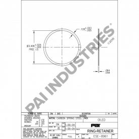 Mack E9 Engine Seal - New Replacement | P/N ESE8961