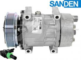 Air Conditioner Compressor Original Sanden Compressor SD7H15 - 119mm, 6 Groove Clutch 12V | 509559