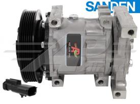 Air Conditioner Compressor Original Sanden Compressor SD7H15 - 140mm, 6 Groove Clutch 12V | 509658