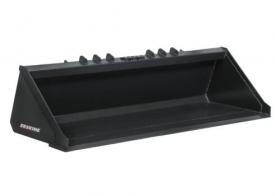 Erskine 925030 Bucket Skid Steer Attachment - New, Heavy Duty Low Profile Material Bucket W/ Bolton Cutting Edge 72