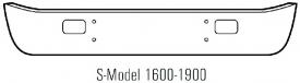 1978-1989 International S1900 - Chrome Bumper - New | P/N EG001024