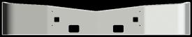 2013-2022 Peterbilt 579 1 Piece Chrome Bumper - New | P/N HZ011016Y