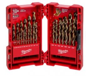 Milwaukee Tools: 29 Pc Red Helix Cobalt Drill Bit Set