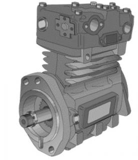 Bendix 109111 Engine Air Compressor - Rebuilt