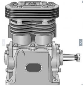 Bendix 227406 Engine Air Compressor - Rebuilt