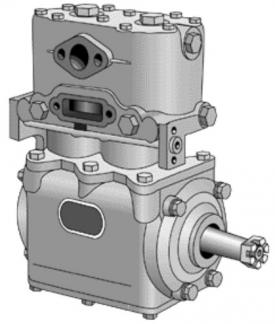 Bendix 283585 Engine Air Compressor - Rebuilt