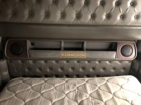 Kenworth T2000 Cab Interior Part Storage Compartments W/ Speakers, Mounts To Rear Interior Wall Of Sleeper