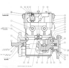 CAT 3116 Engine Air Compressor - Rebuilt | P/N EL16280
