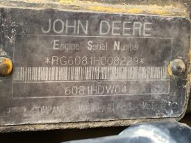 1996 John Deere 6081 Engine Assembly, 205HP - Core