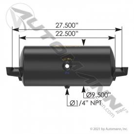 9.5(in) Diameter Air Tank - New | Length: 22.5(in) | P/N 1722001Q