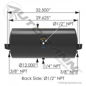 12(in) Diameter Air Tank - New | Length: 29.5(in) | P/N 1722021