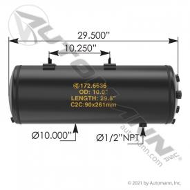 10(in) Diameter Air Tank - New | Length: 29.5(in) | P/N 1726636