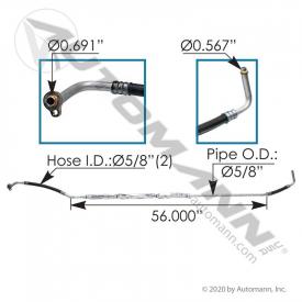 Volvo VNL Air Conditioner Hoses - New | P/N 830996003