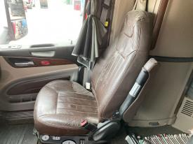 Peterbilt 567 Brown Leather Air Ride Seat - Used
