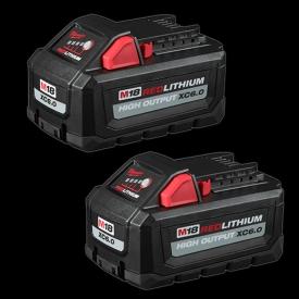 Milwaukee Tools: M18 Redlithium High OUTPUT™ XC6.0 Battery Pack (2 Pk)