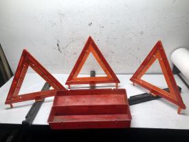 Safety/Warning: Set Of 3 Triangles W/ Case - Used