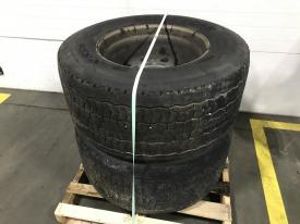 Pilot Super Single Tire and Rim, 445/50R22.5 Goodyear - Used