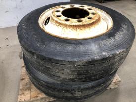 Budd 22.5 Steel Tire and Rim, 255/70R22.5 - Used