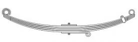 Triangle Spring 59-408 Front Leaf Spring - New