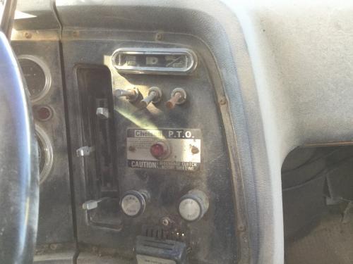 1984 Ford LT8000 Heater & AC Temp Control: 3 Slider Temperature Control Panel Only