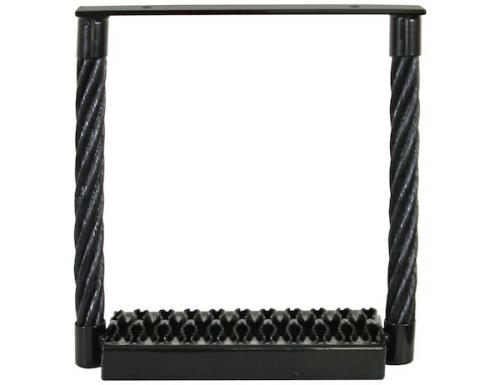 Ladder | Black Powder Coated Cable Type Truck Step - 15 X 15 X 4.75 Inch Deep