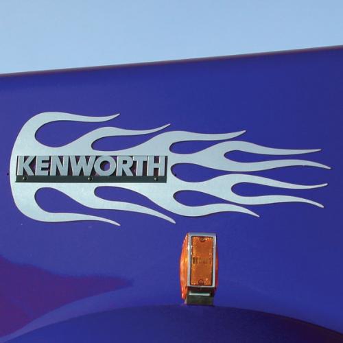Kenworth TK-1609 Kenworth Hood Emblem Accent - Flame