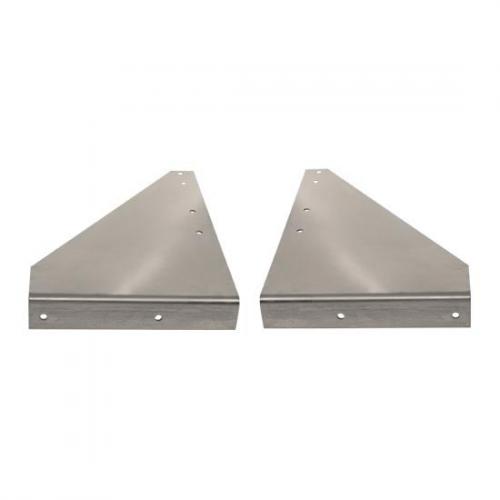 Kenworth T600 Stainless Step Brackets- Fit W900l 2004' And Older- Sold As Pair (Does One Step)    11 Gauge- Polish