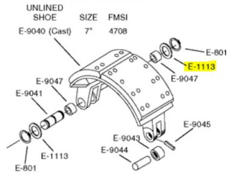 Euclid E-1113 Brake S-Camshafts