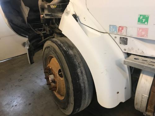 2000 Sterling A9513 Left White Extension Fiberglass Fender Extension (Hood): Does Not Inlcude Bracket , Scuffed, Cracked, Chipped