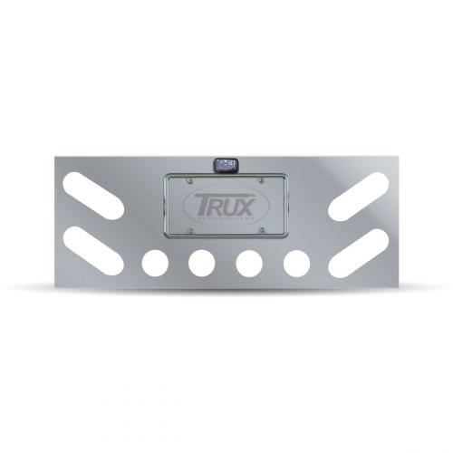 Trux Accessories TU-9008 Tail Panel: Rear Center Panel With 4 Oblong & 4 X 2 1/2" Light Holes