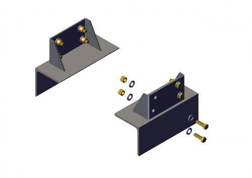 Tarp Components: Bracket, Mounting Side Frame Style For Tower  - Set