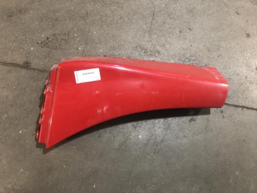 2011 Freightliner CASCADIA Left Red Extension Fiberglass Fender Extension (Hood): Does Not Include Inner Fender Has Rub Wear, Previous Repairs On Rear Mount Tabs