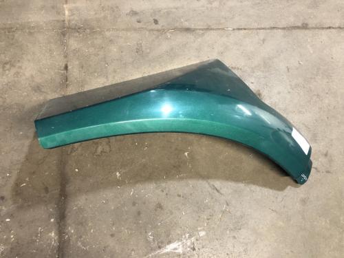 2014 Peterbilt 579 Right Green Extension Composite Fender Extension (Hood): Does Not Include Bracket, Some Rub Marks