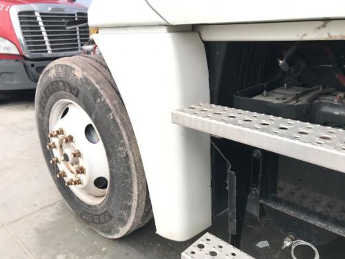 2012 Freightliner CASCADIA Left White Extension Fiberglass Fender Extension (Hood): Does Not Include Bracket, Does Not Include Inner Fender, Has Some Surface Scratches